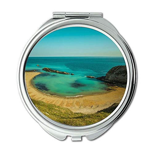 Ogledalo, kompaktno ogledalo, Obala litica na plaži, Džepno ogledalo, prijenosno ogledalo