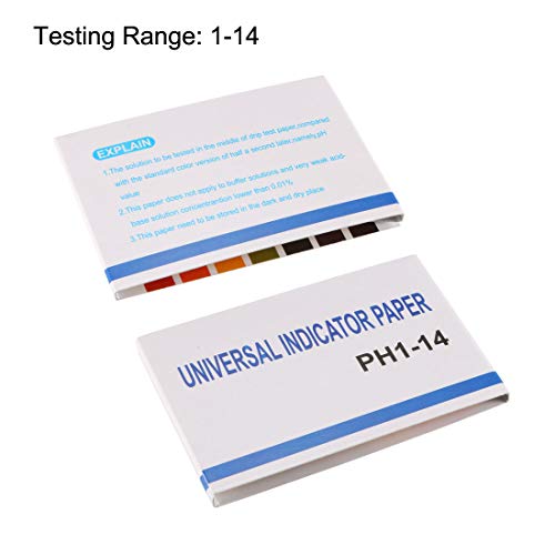 UxCell PH test trakice 1-14 Indikator papir laboratorij lakmus tester 80in1 komplet za bazen vode za vodu akvarij ispitivanje alkalne
