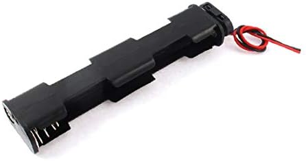 Plastika s dvostrukim stranama, 2-žična futrola za pohranu AA baterija 4-1.5 V (za spajanje na AA bateriju 2-2 kabelima za spajanje