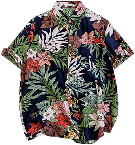 Muške majice gumb za majice i vrhovi košulje za trčanje muškarci mišićne majice najbolje odgovaraju muškim majicama havajske
