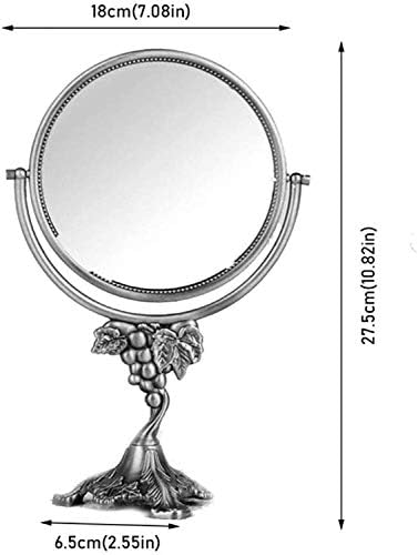 Dizajnirajte dizajnersko ogledalo za toaletni stolić Ogledalo za šminkanje-putno, klasično Europsko reverzibilno stolno ogledalo za