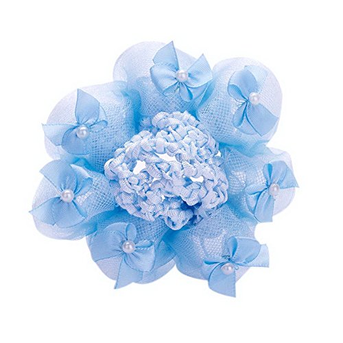 Pakiranje od 2 kape za djevojčice Snood baletna plesna leptir mašna mreža za kosu plavi pribor za kosu