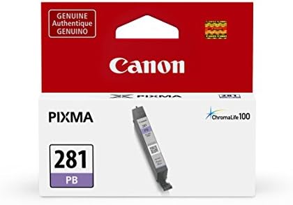Canon PGI-280 / CLI-281 5-boja pakiranje tintom i spremnik za plave tinte 281 Photo Kompatibilan s nizom TS9120, TS8120, TS8220