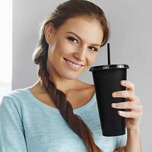 Keramičke šalice za kavu s poklopcima Kreativna čaša za vodu šalica PP plastična slamna šalica bljeskalica plastična prozirna slamna