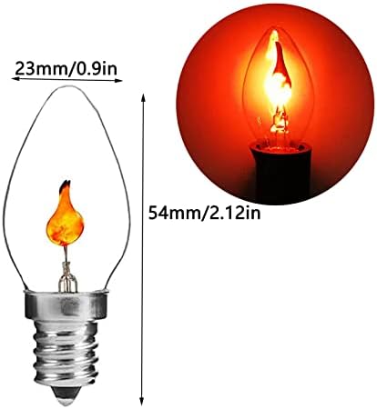 Žarulje treperavog plamena 97 u obliku plamena 912 baza kandelabra svjetlucavi luster s efektom plamena Zamjenjiva Svjetiljka božićne