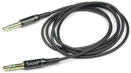 Sound kvadratni brend, S2-ext10 10 stopa dugački kabel za produženje slušalica, 3,5 mm muški i ženski konektori, crni