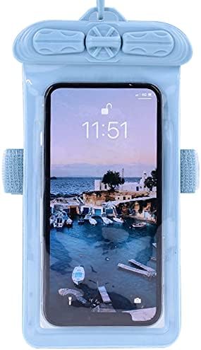 Futrola za telefon u boji kompatibilna s vodootpornom vrećicom u boji u boji od 60 USD [bez zaštitnika zaslona] u plavoj boji