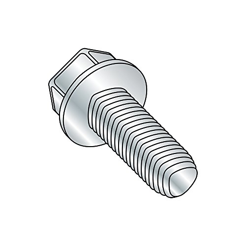 Mali dijelovi 0624RW čelični vijak za kotrljanje navoja za metal, cink plasirana, šesterokutna glava, 6-32 Veličina navoja, duljina