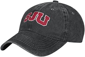 Šešir podesiva bejzbol kapica pamučni kaubojski šešir, moderan za muškarce crno sveučilište St. John's