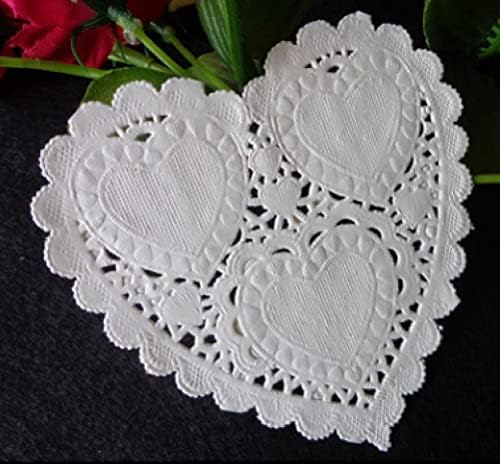 100 PCS Vintage Decoupage Paper Design Placemat Srce udubljene cvjetne salvete za kupu za zabavu za zabavu