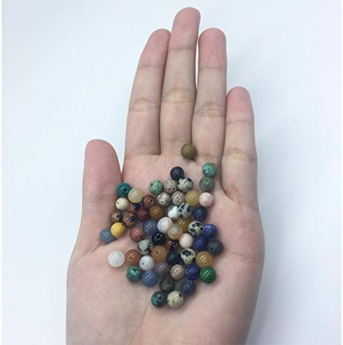 800pcs 6mm perle od prirodnog i sintetičkog okruglog kamena perle od dragog kamenja besplatna veličina rupe za dragulje 1mm MPM glatke