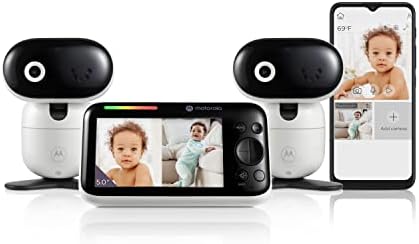 1510-5-inčni video Monitor za bebe s kamerom, zidni nosač, 1080 - aplikacija za dječju sobu na pametnom telefonu, doseg od 1000 stopa,