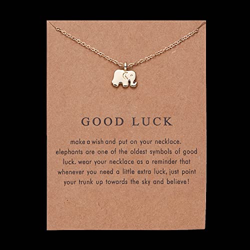 Pokloni za sreću ogrlice od slonova za žene djevojke za rođendan Božićni poklon za kćer sestre poklon za sreću za najbolju prijateljicu