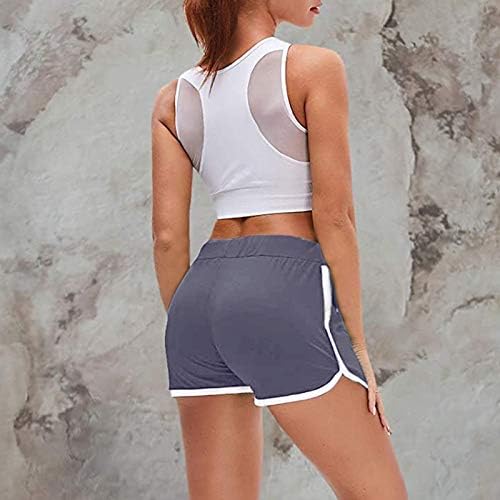 Ženske atletske kratke hlače casual sportska joga fitnes hlače aktivna odjeća Stret Street Srednji struk kratkih struka kratkih hlača