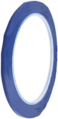 X-DREE 4 mm x 66m jednostrano ljepilo lako očisti traka za upozorenje za upozorenje plava (Nastro di AvVertimento Per Marcatura lacile