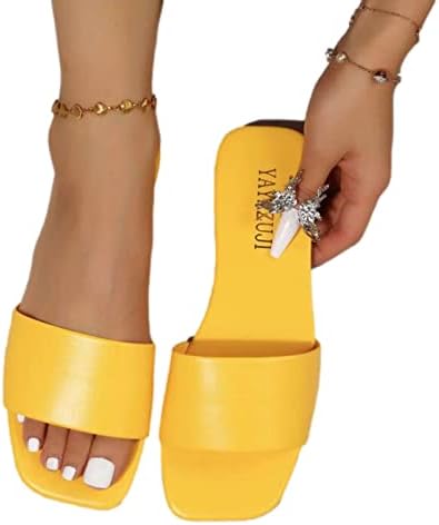 Papuče za žene s jednim linijskim stanovima sandala moda plus size podudarna sandala ljetna plaža casual klizačke cipele