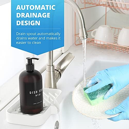 Držač spužve za kuhinjski sudoper ladica za Organizator [najnovija inovativna verzija spužve za odvod] spremnik za sapun za pranje