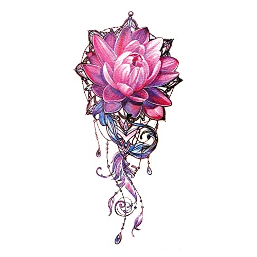 Tinta šarene cvjetne naljepnice prekrasne naljepnice za kraljevsku kostiju naljepnice vodootporne i znojne grupe za zabavu multi dizajn
