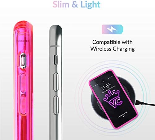 Velvet Caviar kompatibilan s iPhone 11 Pro Case Neon Pink - Slatko prozirno zaštitni poklopac za žene, djevojke