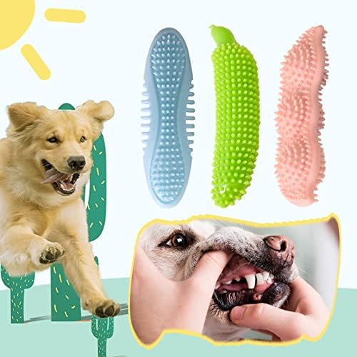 Igračke za žvakanje za pse za štenad od 3 pakiranja interaktivne igračke za pse od 2-8 mjeseci igračka za štenad od prirodne gume za