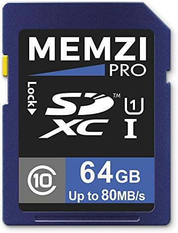 Memorijska kartica MEMZI PRO 64 GB Class 10 80 MB/s SDXC memorijske kartice za digitalne fotoaparate Olympus VG serije, VH ili VR