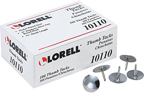 Lorell 5/16 Čelični palč zatihani 0,31 SHANK - 0,38 glava - za raspored, zid - 1000/kutija - srebro - nikl pozlaćen
