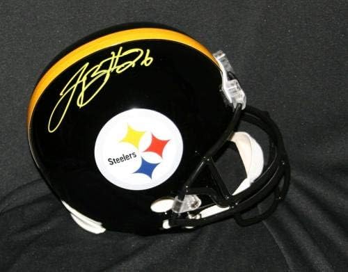 Leveon Bell potpisao je repliku kacige Pittsburgh Steelers u punoj veličini s autogramom u MIB - u-NFL kacige s autogramom