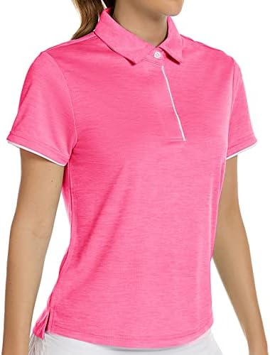 V Valanch Polo majice za žene golf majice Kratki rukavi Ljetni vrhovi vlage Wicking Golf Tees S-XXL