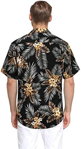 Muške havajske košulje Kratki rukav Aloha košulja za muškarce ležerno gumb dolje tropska havaja cvjetna košulja ljetna plaža