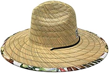 Olly Park Lifeguard Straw Hats za muškarce i žene | Sunčevi šeširi s 12 otisaka i UPF50+ | M, l & xl šeširi