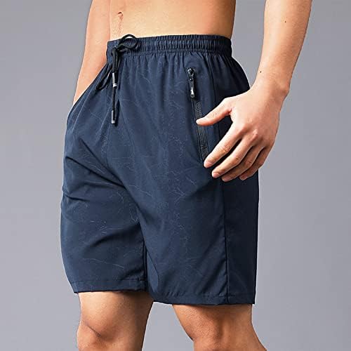 Muške kratke planinarske kratke hlače sportske niti brze muške zalijepljene tiskane džepne kratke hlače trening s vezicama i patentnim