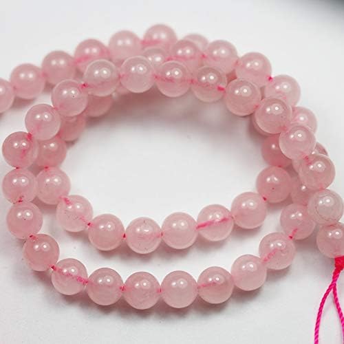 Perle od ružičastog kvarca za izradu nakita od ružičastog kvarca energetski ljekoviti kristali nakit od kristala čakre Pribor za perle