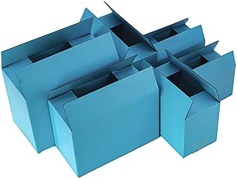 5914 5pcs / 10pcs plava kutija za pakiranje 3-slojna kutija za pohranu valovitog papira Poklon pribor mala poklon kutija