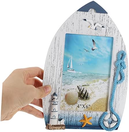 5pcs fotookvir u stilu oceana Ocean dekor police za knjige za dječju sobu dekor dječje sobe obalni okviri za fotografije izvrsni fotookvir