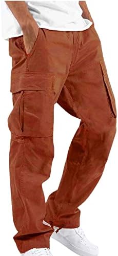 Muške teretne hlače Modne jednobojne hlače s više džepova za sportove na otvorenom Ležerne hlače za fitness i jogging sportske hlače