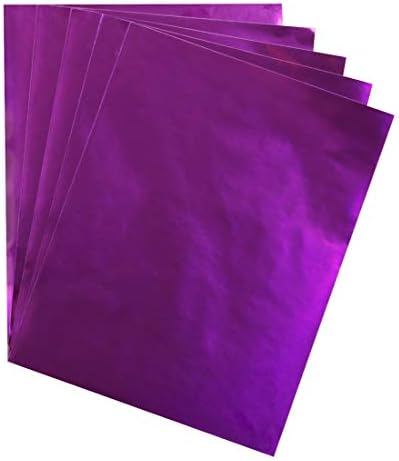 Hygloss metalni papir za foliju za umjetnost i zanate, aktivnosti u učionici i umjetnici-party ili odmor dekor-8,5 x 11 -Purple-100
