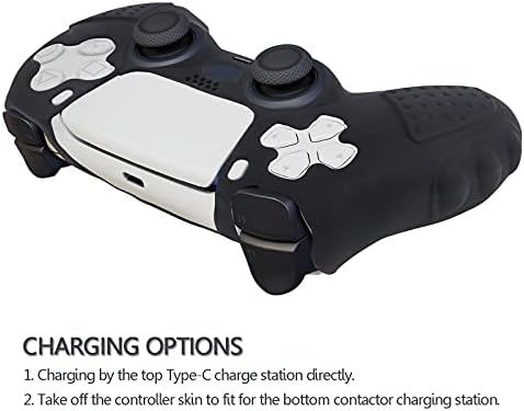 Kontroler Kože za PS5 Dobewingdelou Controller Cover za PlayStation 5 bežični kontroler protiv klizanja silikonskog zaštitnog kućišta
