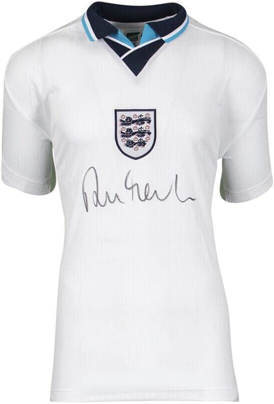 Robbie Fowler potpisao je majicu u Engleskoj - Euro 96 Dres s autogramom - Autografirani nogometni dresovi