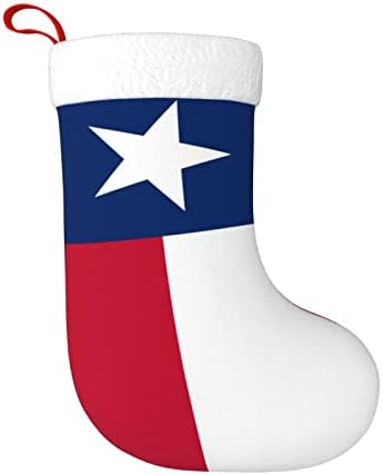 ZP-CCYF zastava Teksasa božićna čarapa za odmor kamin viseće čarape Xmas čarape Klasični ukras
