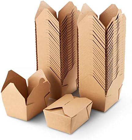 Kutija za kontejnere za hranu-spremnik za mikrovalnu pećnicu od 30 oz-ekološki reciklirano presavijeno - 50 komada