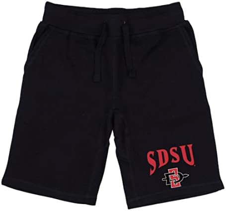 SDSU SAN DIEGO Državno sveučilište Aztecs Premium fleece izvlačenje kratkih hlača crne crne
