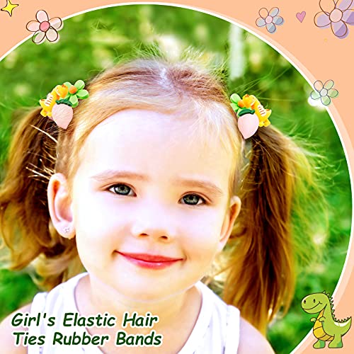 40 komada slatkih igala za kosu za djevojčice šarene elastične dječje vezice za kosu crtani mali držači za repove životinje cvijeće