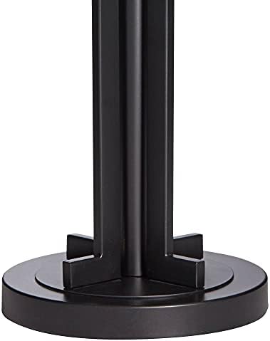 Moderna industrijska minimalistička Stolna svjetiljka visoka 31,5 inča u Crnom metalu s bijelim sjenilom bubnja, dekor za dnevni boravak,