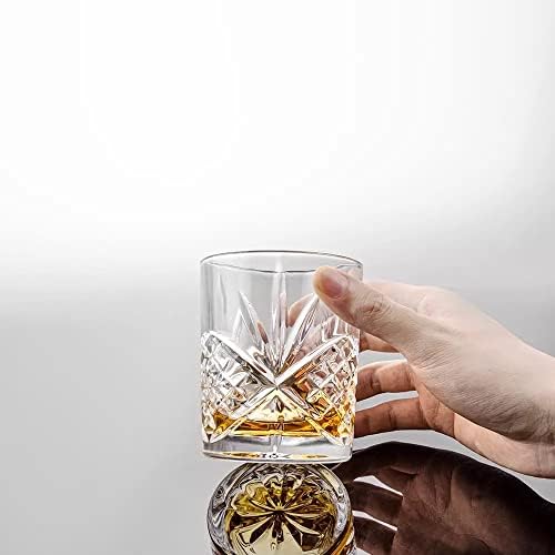 4-dijelni set čaša za viski s čašom od 2 oz u luksuznoj poklon kutiji-Barski pribor za pripremu koktela