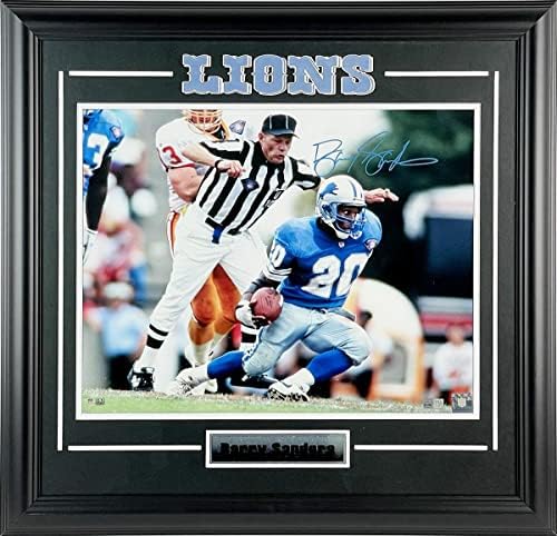 Barry Sanders Autografirani Detroit Lions 16x20 FOTO FRAMED - Autografirani NFL fotografije