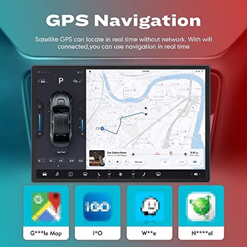 WOSTOKE 13.1 Android Radio CarPlay & Android Auto Autoradio Car Navigation Stereo Multimedia Player GPS zaslon osjetljiv na dodir RDS
