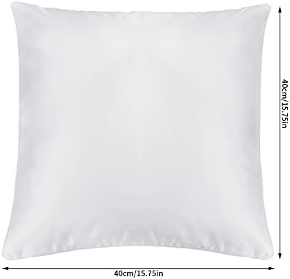 Choyaxo 4 Pack Sublimation Blanks Jastuci za jastuke Bijeli jastučni poklopci za kauč kauč DIY toplinski tisak tiskanje nevidljivog