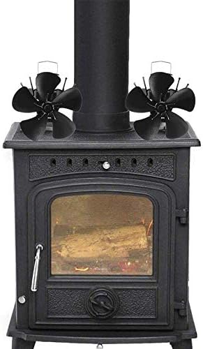 Kaminski radijator izbor energetski učinkovit crni kamin ventilator s 5 lopatica za peć s toplinskim pogonom plamenik na drva ekološki