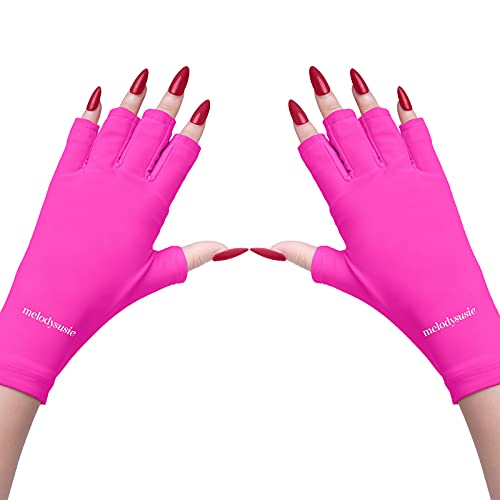 MeloDysusie UV rukavica za gel za nokte, profesionalni UPF50+ UV zaštitne rukavice za manikure, umjetnost noktiju za njegu kože bez