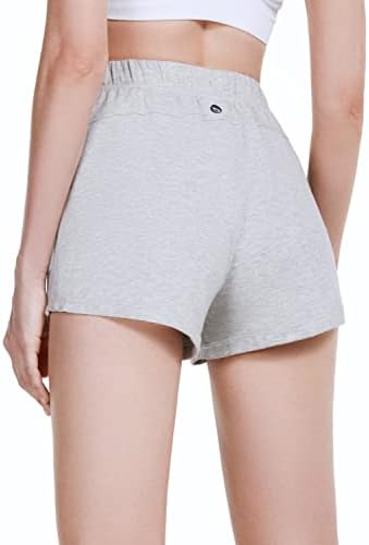 Ženske udobne podstavljene dnevne kratke hlače visokog struka od 2,5 inča, Ležerne kratke hlače za šetnju, joga, kratke hlače s džepovima